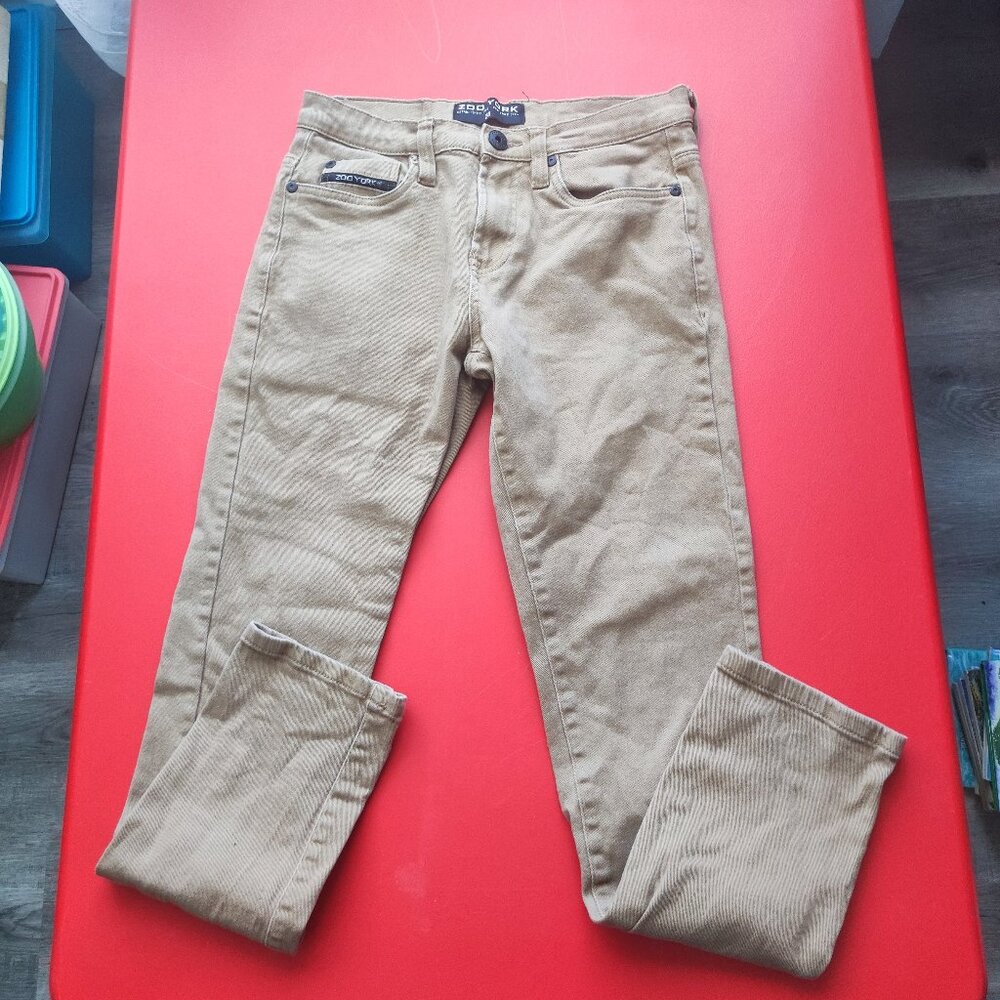 Zoo York jeans slim straight leg light brown men's size 28